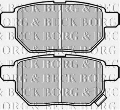 BORG & BECK bbp2070 -  Комплект тормозных колодок, дисковый тормоз